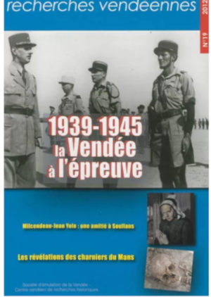 Recherches vendéennes n° 19 – 2012