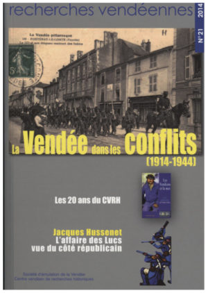 Recherches vendéennes n° 21 – 2014