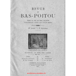 Revue du Bas-Poitou 1939 – 3eme livraison