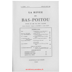 Revue du Bas-Poitou 1960 – 4eme livraison