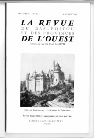 Revue du Bas-Poitou 1969 –  3eme et 4eme livraisons