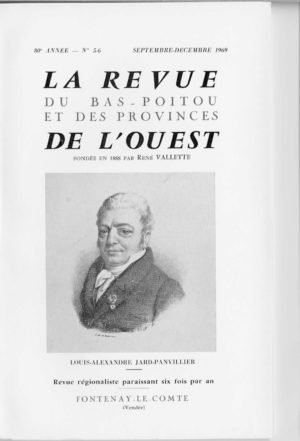 Revue du Bas-Poitou 1969 –  5eme et 6eme livraisons