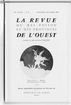 Revue du Bas-Poitou 1972 - 6eme livraison