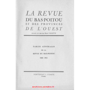 Tables analytiques 1888/1961